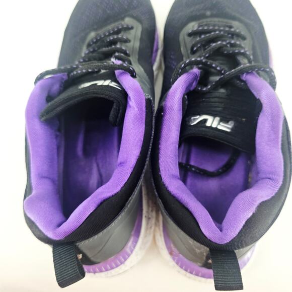 Fila Memory Outreach Athletic Running Sneaker Shoe Black Purple Women's 9 G25 - Picture 6 of 9